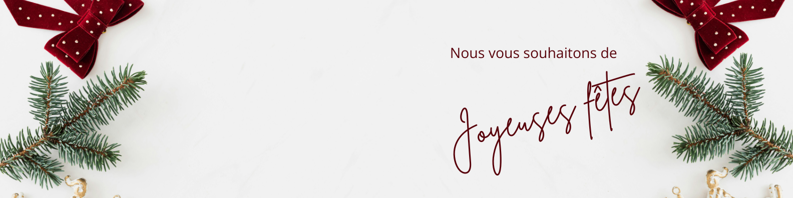 Fermeture du 25 décembre au 02 janvier 2026